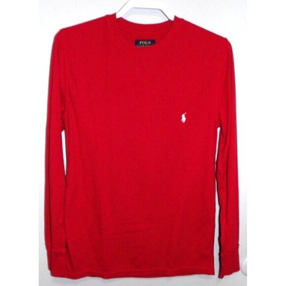 POLO Ralph Lauren red long sleeve lightweight thermal undershirt men's size M - Picture 1 of 4